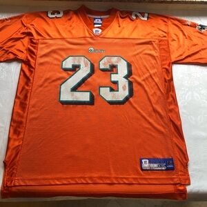 Reebok NFL Miami Dolphins Ronnie Brown #23 Men’s Size 2XL Orange Jersey Shirt